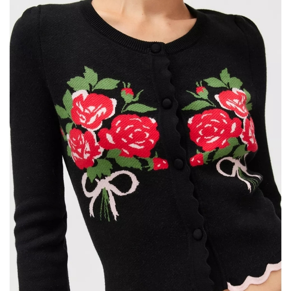 🍋*HP 6/9**1 Med Left!!**For Love and Lemons Donella Knit Cardigan - Picture 15 of 16